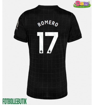 Tottenham Hotspur Cristian Romero #17 Bortatröja Kvinnor 2025-26 Kortärmad